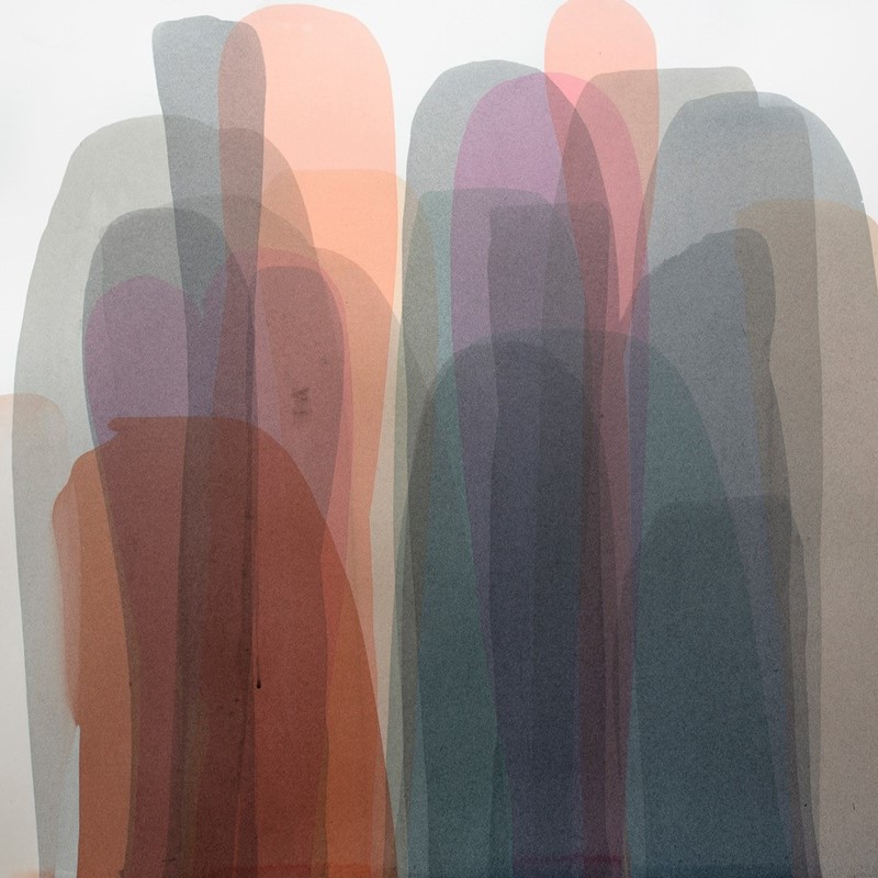 Penny Coss, It Pours and Pours, 2020, acrylic on paper, 75 x 100cm