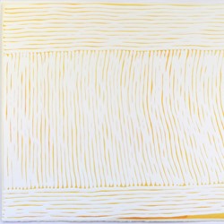 Tom Freeman, Limited Movements, Internal Paths (Dark Yellow), 2020, acrylic on paper, 76 x 56cm
