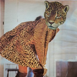 Alex Spremberg, Leopard's Turn, 2020, paper collage on board, 36 x 25cm