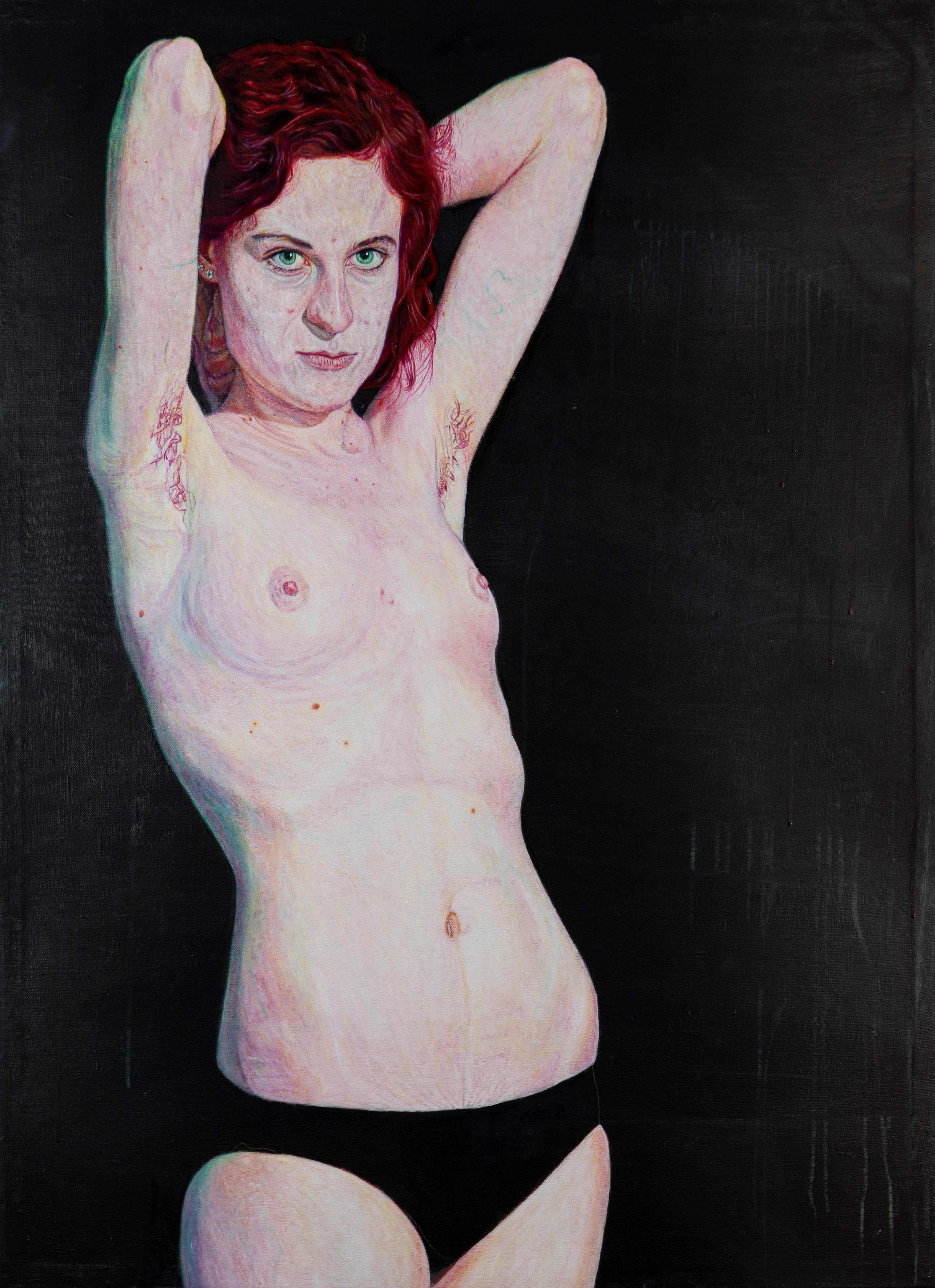 Cecilia Klementsson, After Matthew Terry for Calvin Klein, Underwear Campaign for Men, 2019, oil on canvas, 110 x 80cm