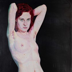 Cecilia Klementsson, After Matthew Terry for Calvin Klein, Underwear Campaign for Men, 2019, oil on canvas, 110 x 80cm