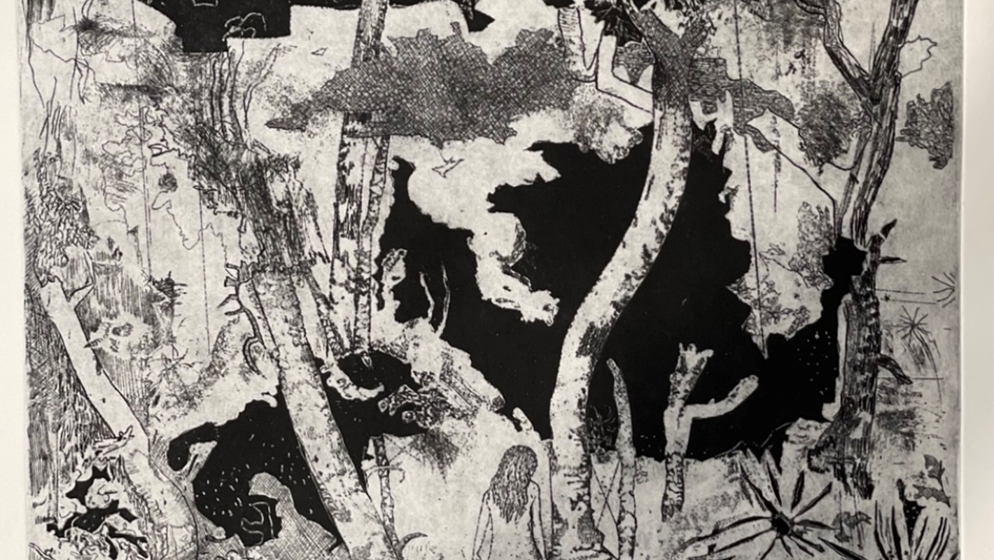 Antony Muia, The Garden (Mimesis I) 2021, etching