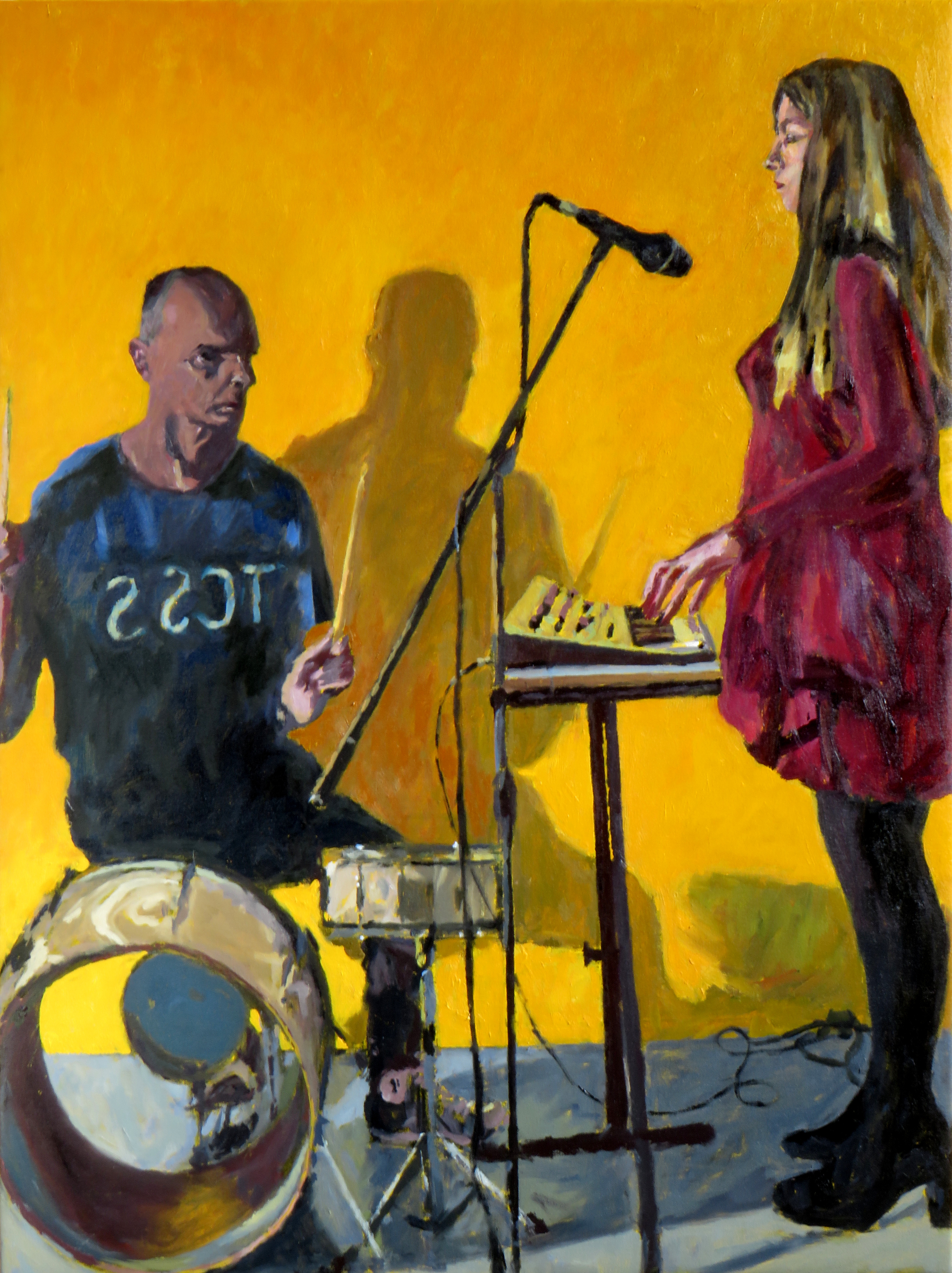 Kevin Robertson, Music, 2021, oil on canvas, 102 x 76.3cm