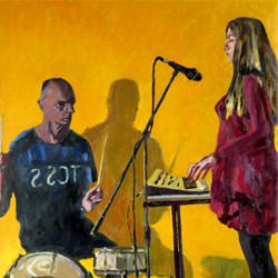 Kevin Robertson, Music, 2021, oil on canvas, 102 x 76.3cm