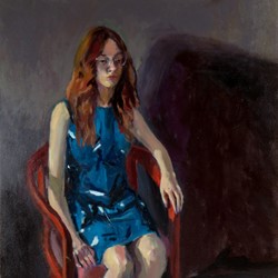 Kevin Robertson, Kate, 2021, oil on canvas, 102.5 x 76.4cm