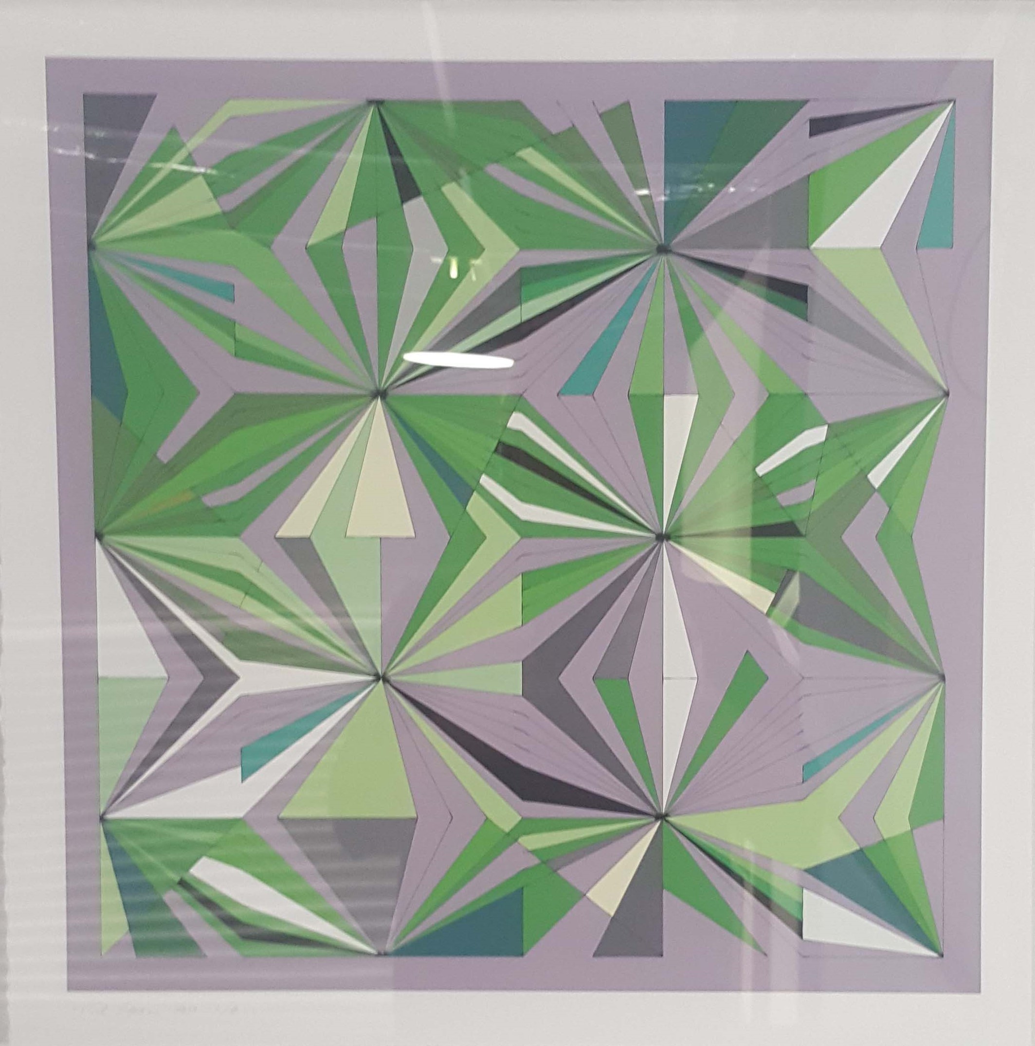 Paul Caporn, Variation Green, 2019, Giclee print on rag paper, 40 x 40cm, ed. 6