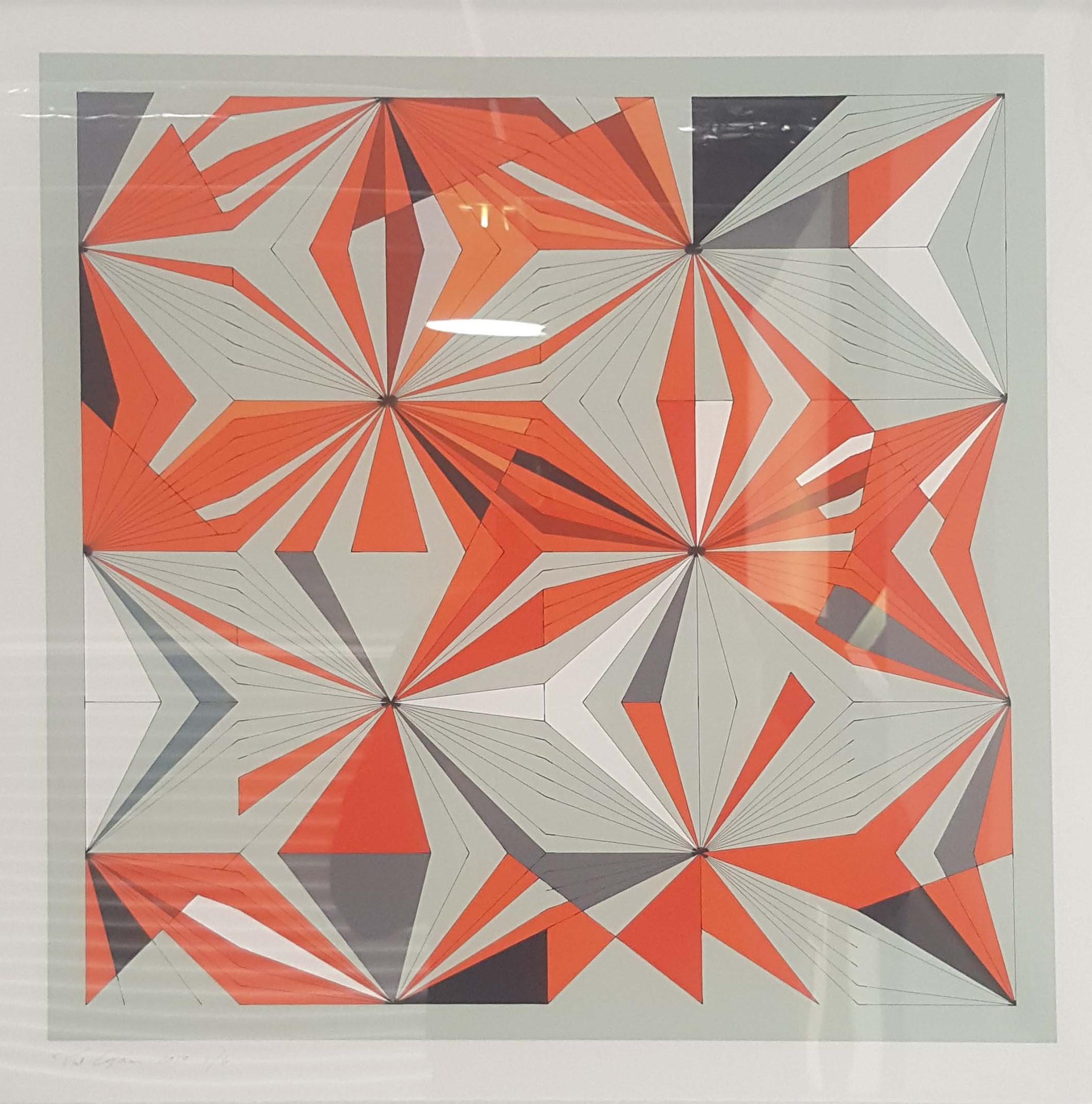 Paul Caporn, Variation Red, 2019, Giclee print on rag paper, 40 x 40cm, ed. 6