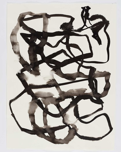 Vanessa Russ, Dimond Gorge Study 6, 2020, Indian ink on Fabriano paper, 76 x 56cm