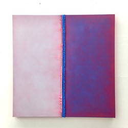 Helen Smith, Split Endz, 2020, oil on canvas, 100 x 100cm