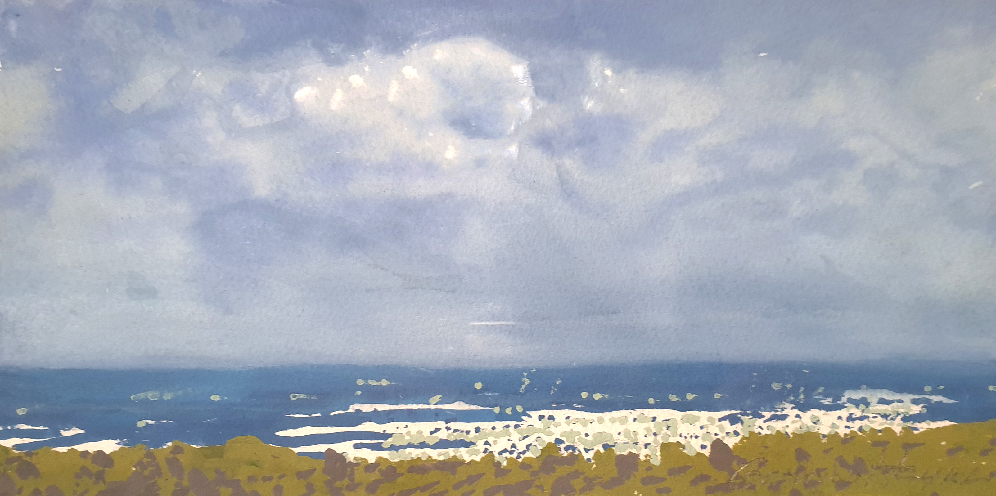 George Haynes, Grunters, 2020, gouache on paper, 23 x 31cm