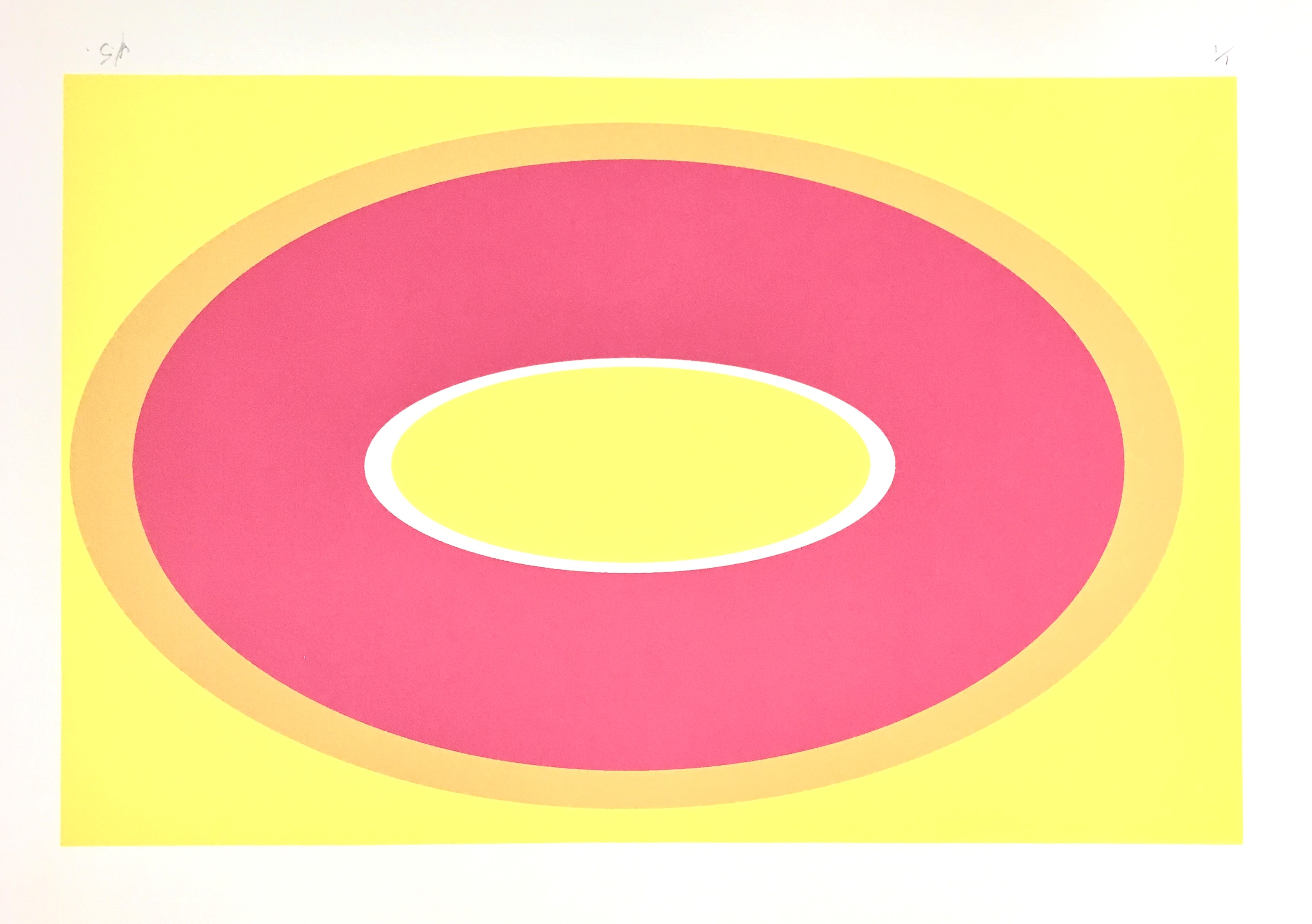 Helen Smith, Blue Highway, Unique State (PY), 2018, silkscreen print on Fabriano paper, 36 x 47cm