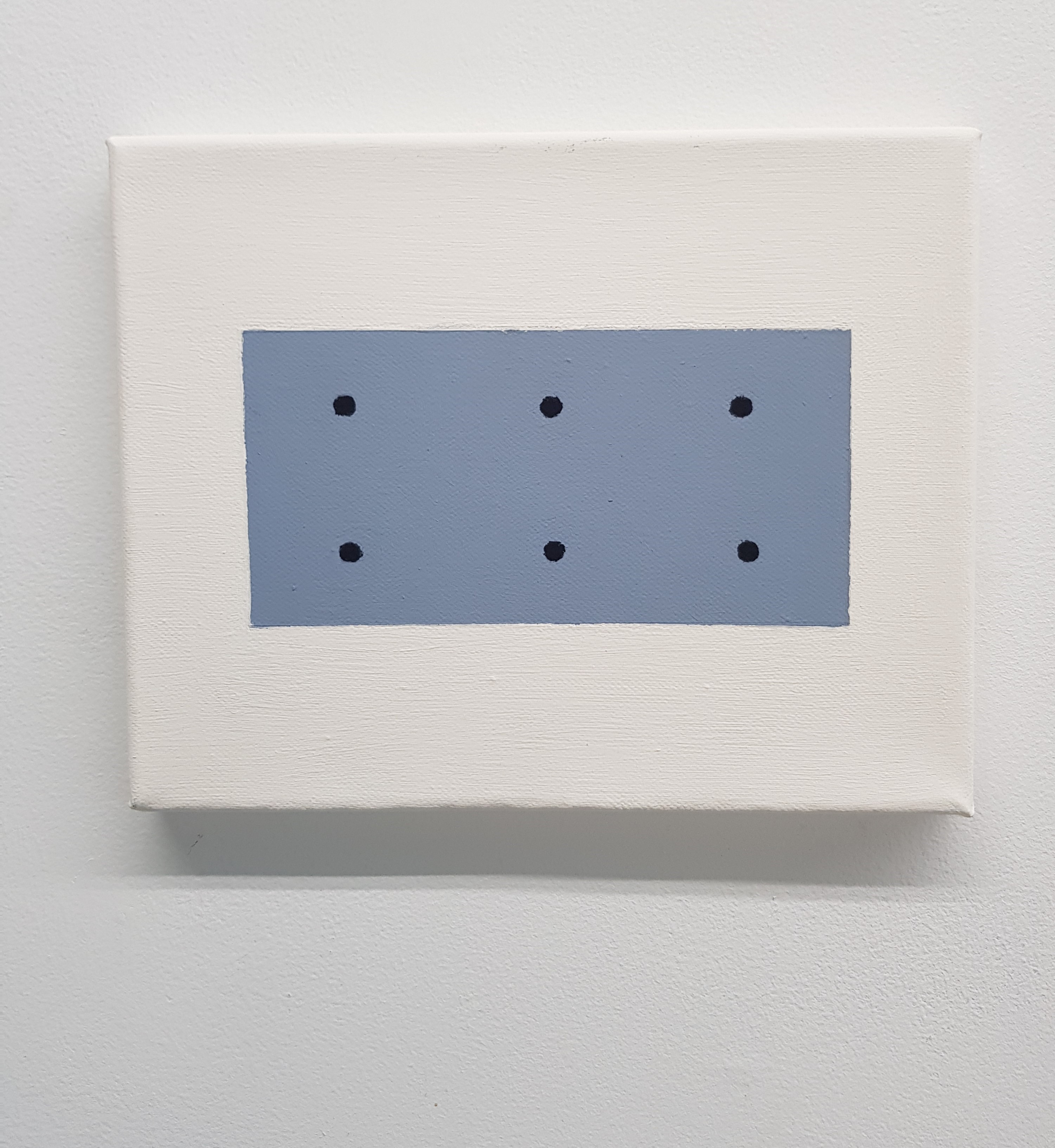 Theo Koning, It's Not Only Black and White 9, 2018, acrylic paint on canvas, 20.5 x 25.5cm