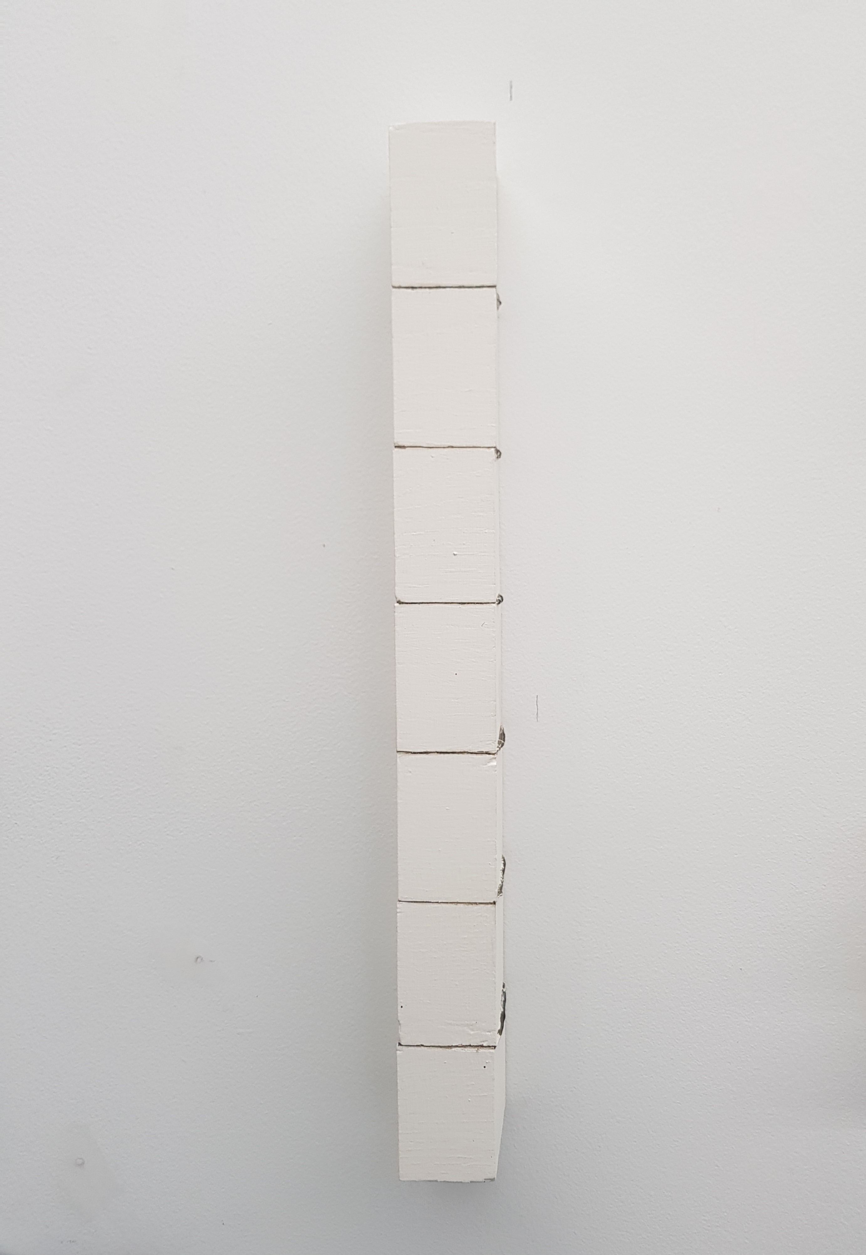 Theo Koning, It's Not Only Black and White 13, 2018, acrylic paint on wood and Sikaflex, 48.5 x 4.5 x 6.5cm