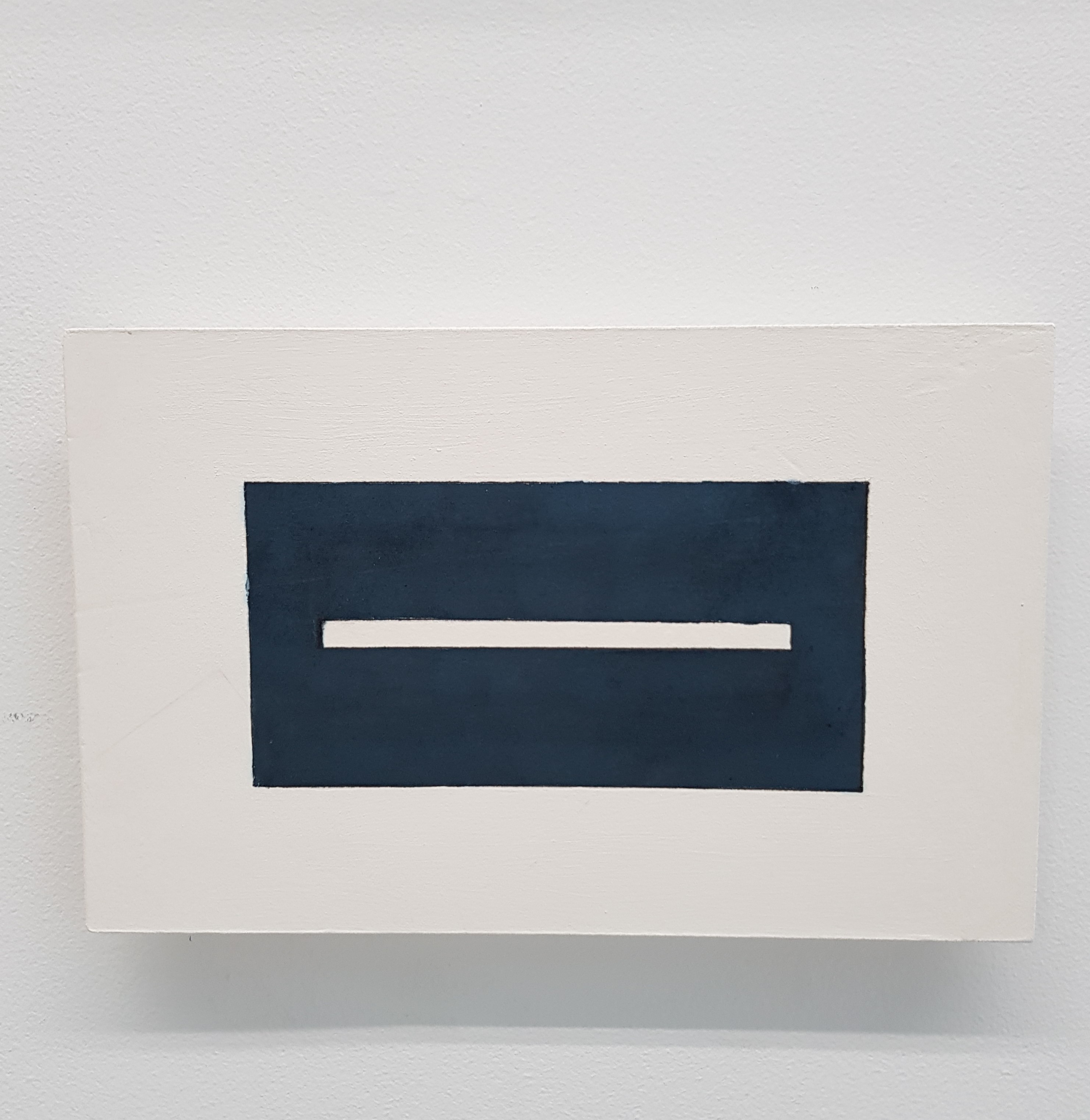 Theo Koning, It's Not Only Black and White 22, 2018, ink and acrylic paint on card and board, 18 x 28cm