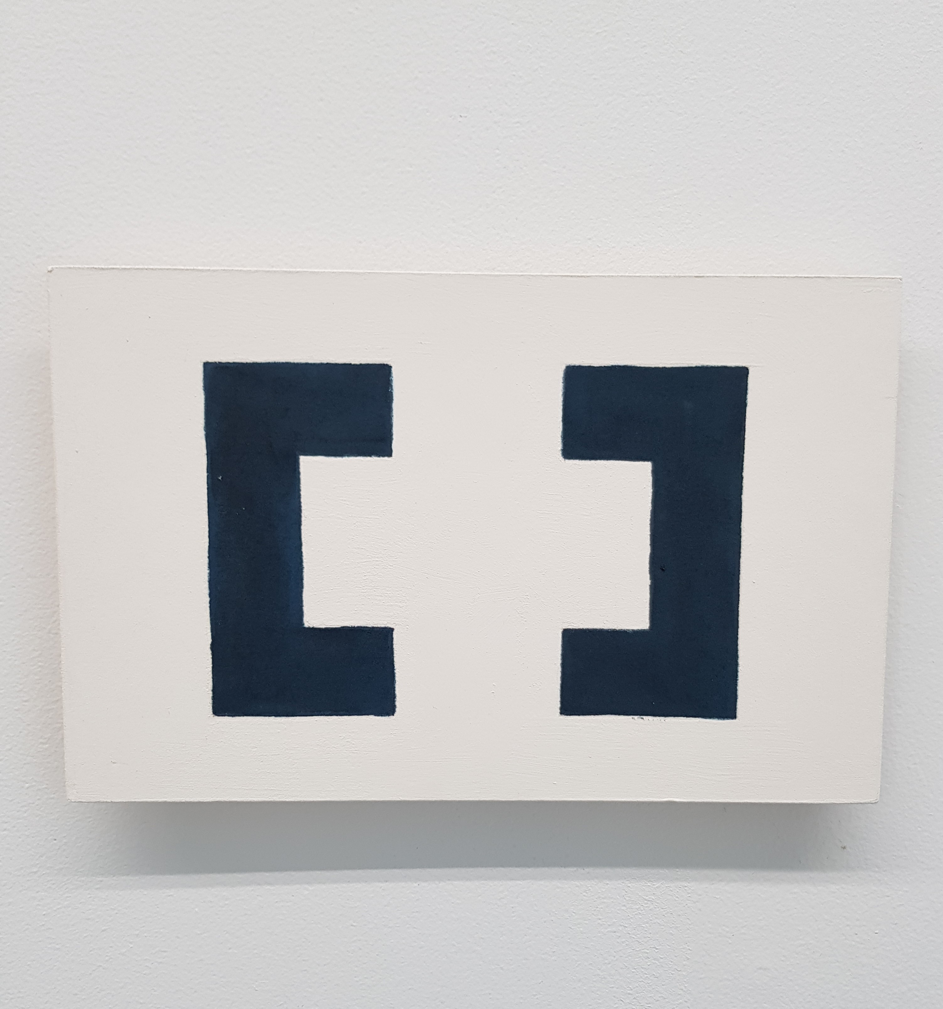 Theo Koning, It's Not Only Black and White 29, 2018, ink and acrylic paint on card and board, 18 x 28cm