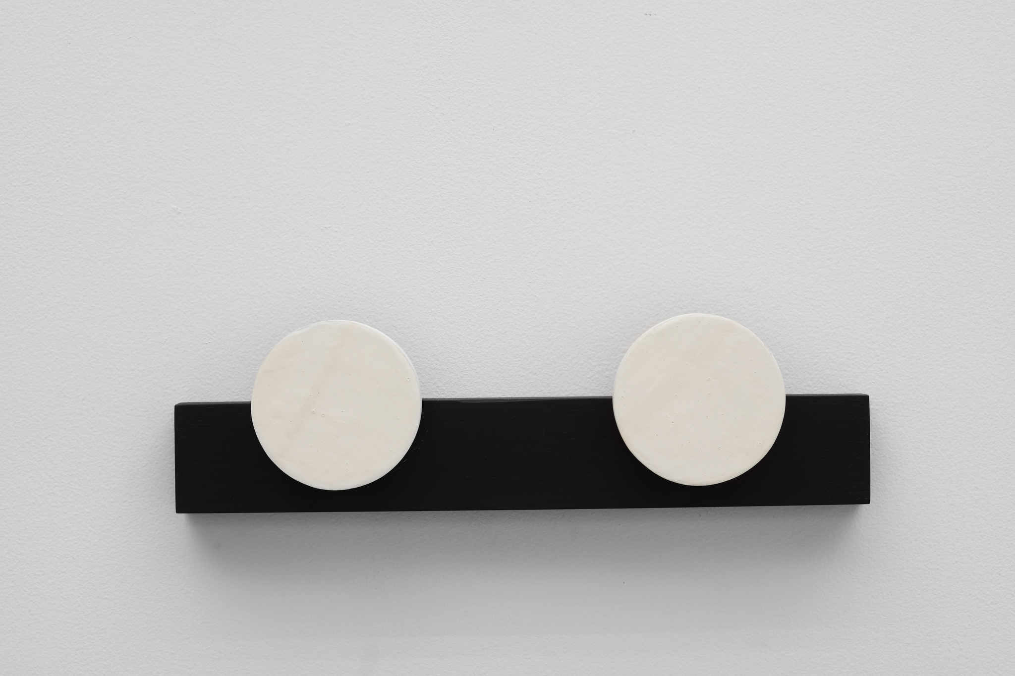 Theo Koning, It's Not Only Black and White 25, 2016, gesso and acrylic paint on wood, 11 x 40 x 5.5cm