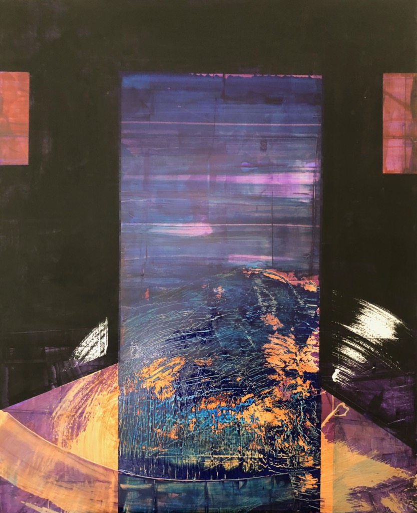 Ken Wadrop, Dweller, 2022, acrylic on board, 150 x 122cm