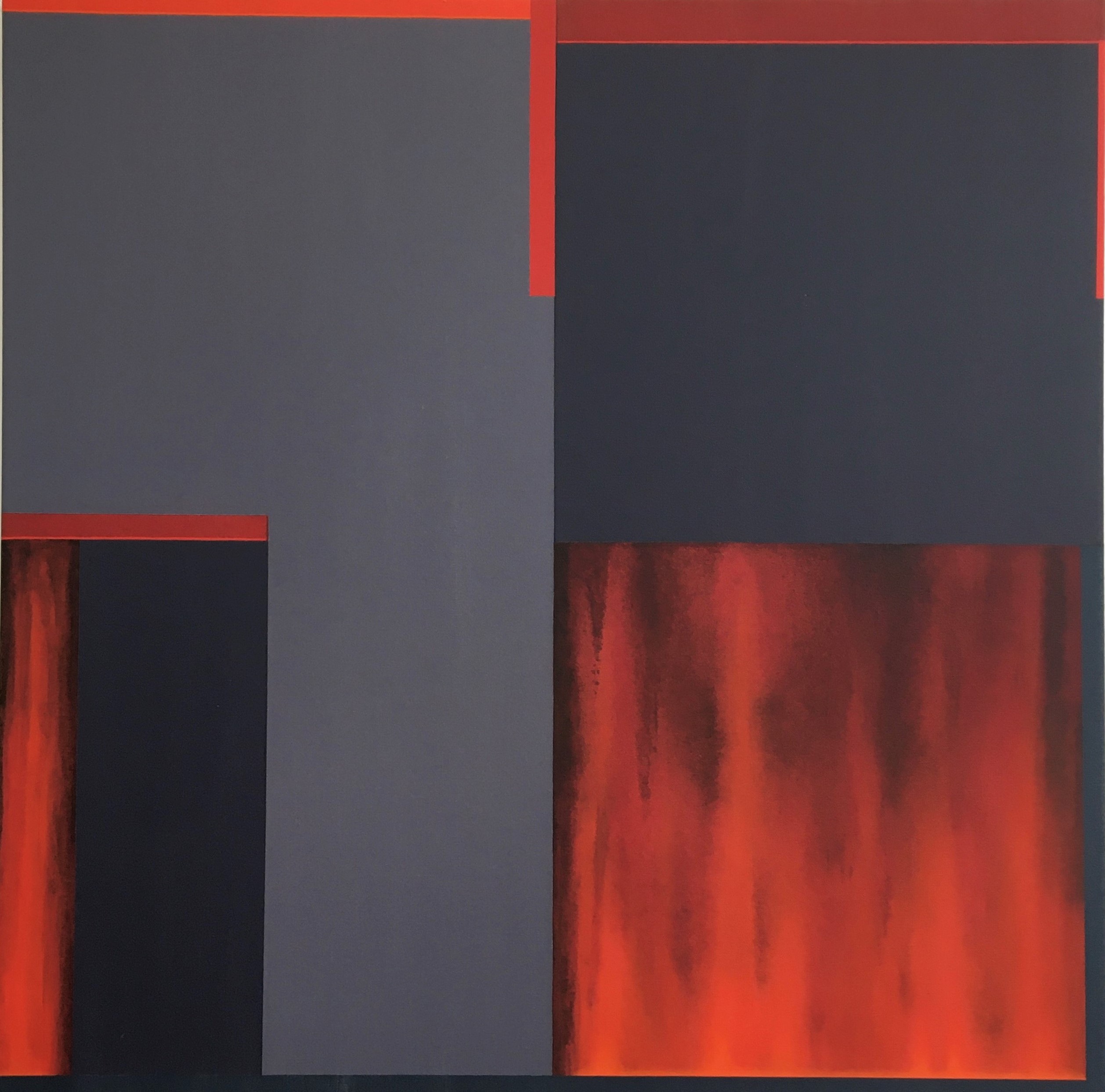 Jeremy Kirwan-Ward, Sydney Street #14, 2022, acrylic on canvas, 91.5 x 91.5cm