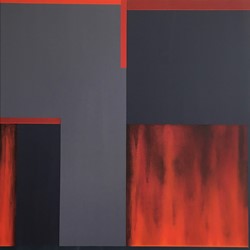 Jeremy Kirwan-Ward, Untitled 2, 2022, acrylic on canvas, 91.5 x 91.5cm