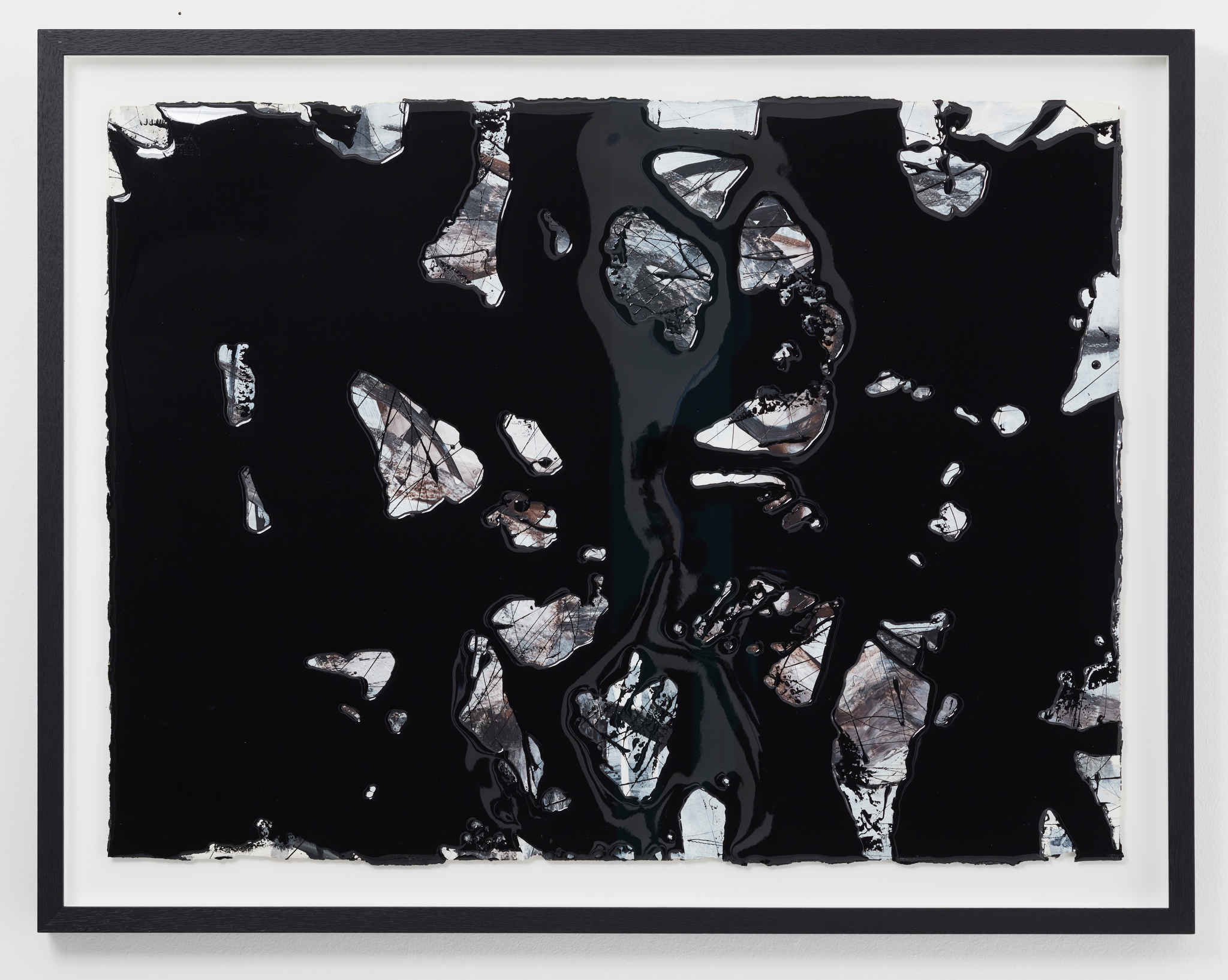 Chris Hopewell, Moonlight, 2021, resin and acrylic on paper, 65 x 84cm