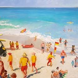 Jane Martin, Cottesloe Beach 2, 2006, oil on canvas, 115 x 214cm