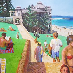 Jane Martin, Cottesloe Beach 1, 2006, oil on canvas, 155 x 214cm