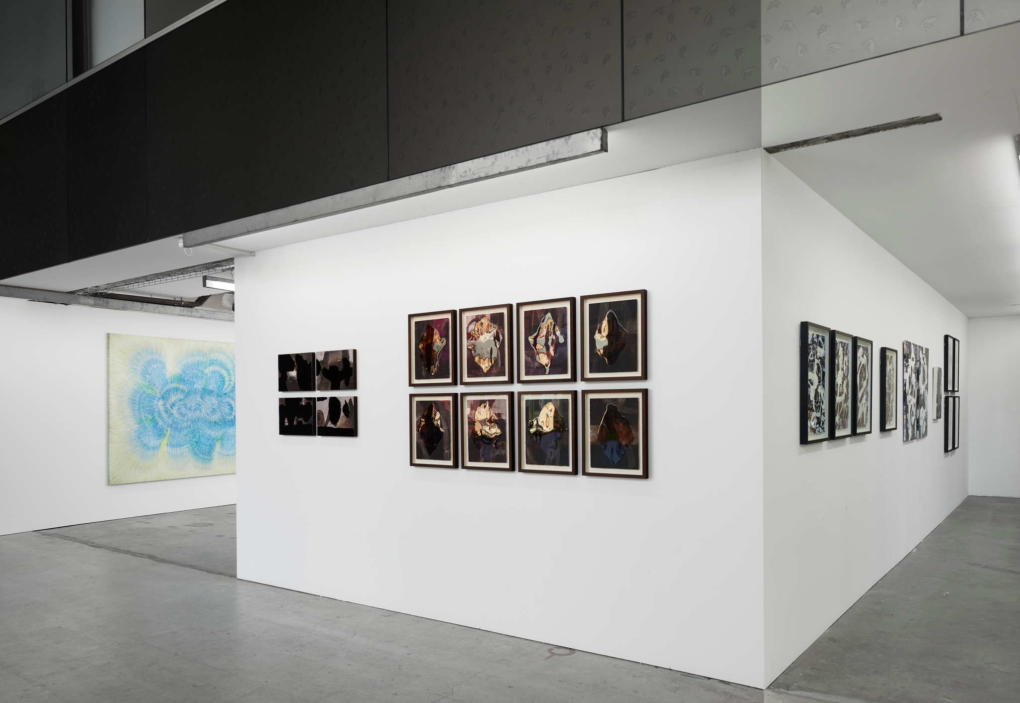 Chris Hopewell, Eclipsing, 2022, installation view at Art Collective WA (with work by Adam Derums). Acorn Photo