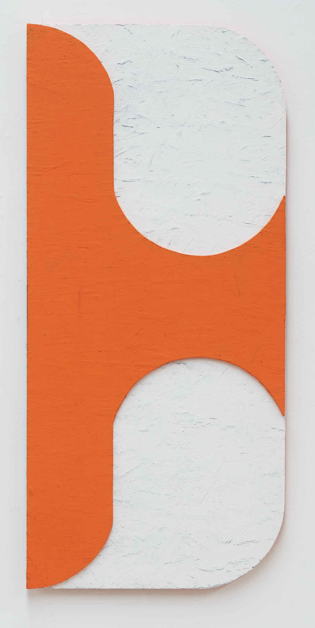 Frank Morris, RPSS8, 2021, plaster and acrylic paint on OSB, 120 x 55cm