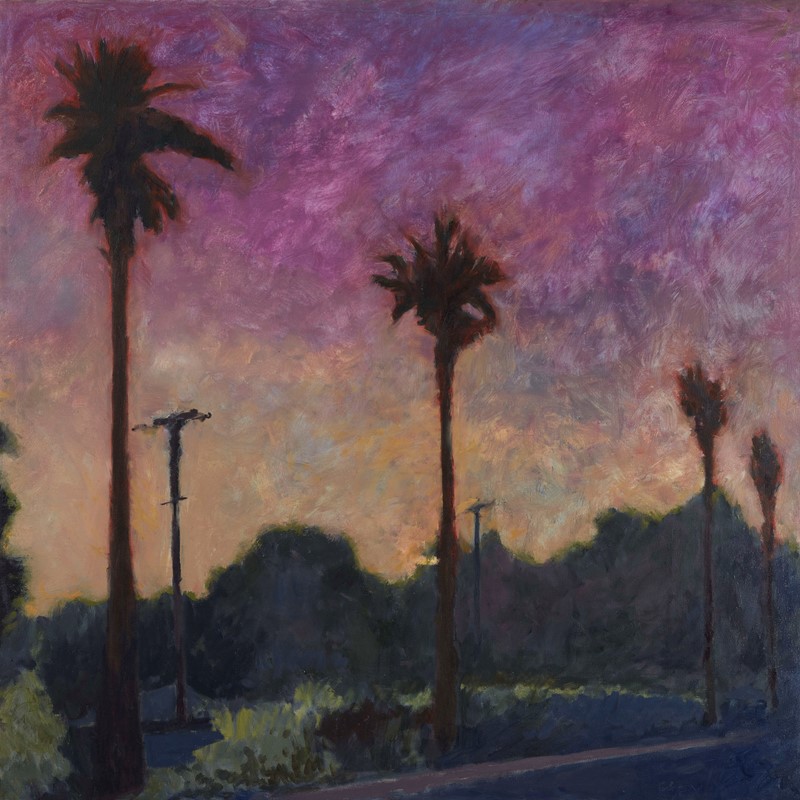 Tuart Hill I, 2020, oil on canvas, 119.5 x 120cm