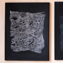 Michele Theunissen, Sedgefield in Three Parts, 2022, acrylic paint and artist inks on canvas, 66 x 50cm each (3 panels)