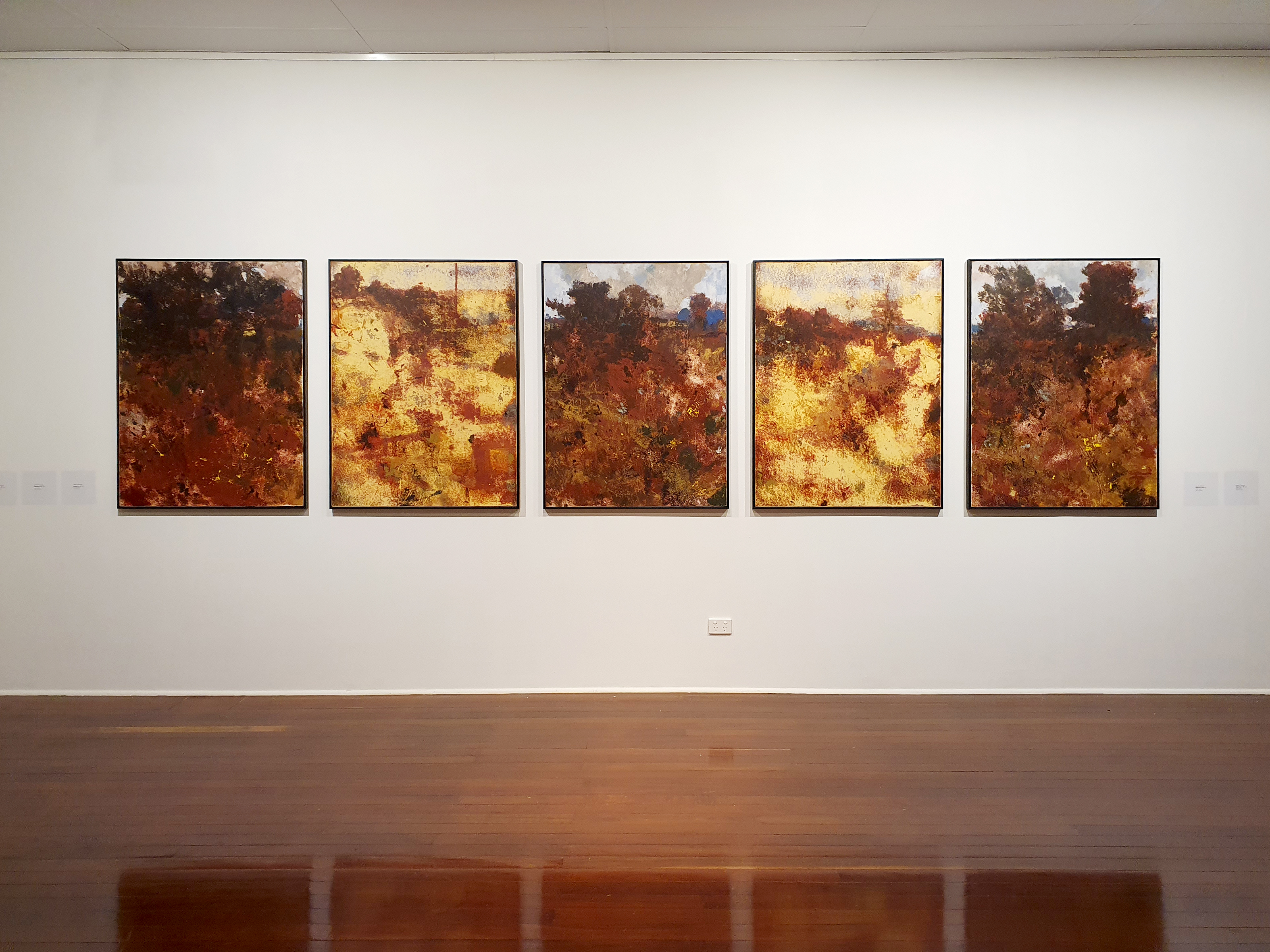 Stratigraphy, 2022, Geraldton Regional Art Gallery. Brad Rimmer, Susan Roux, Sarah Elson, Merrick Belyea. Installation view by Brad Rimmer (7)