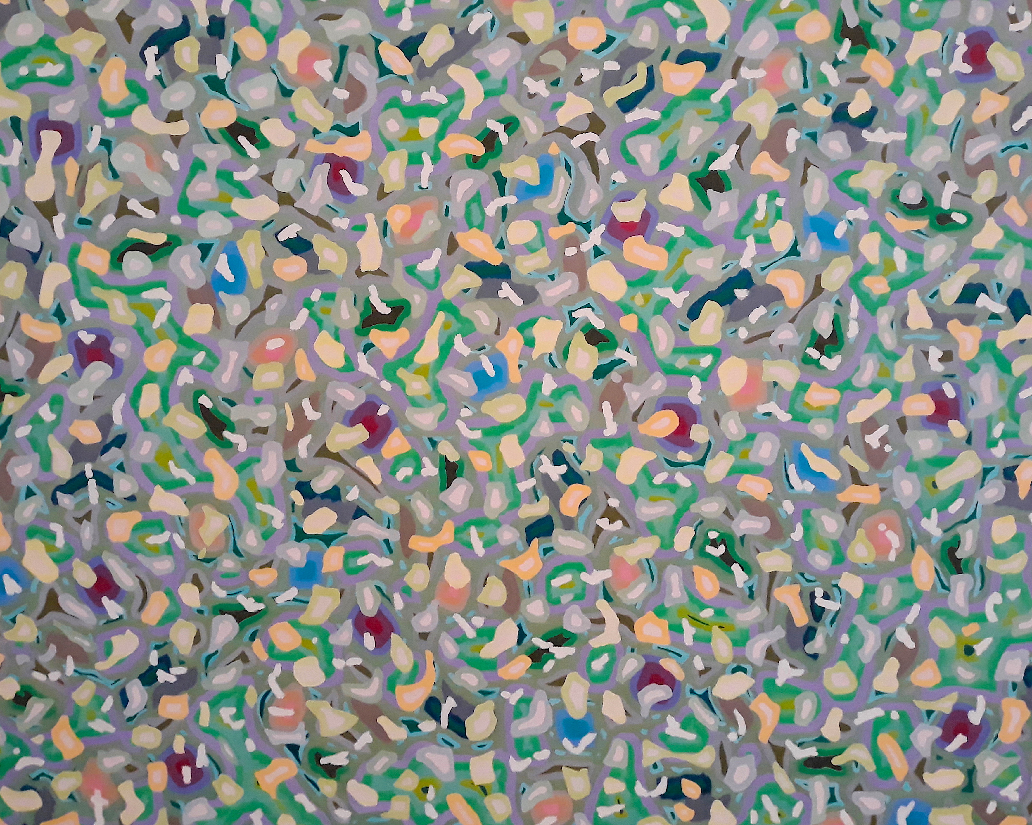 Cathy Blanchflower, Lithic V, 2021, oil on canvas, 152 x 168cm