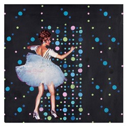 Alex Spremberg, ReCover 64, acrylic on cardboard album cover
