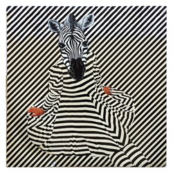 Alex Spremberg, ReCover 14, acrylic on cardboard album cover