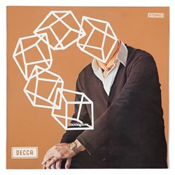 Alex Spremberg, ReCover 19, acrylic on cardboard album cover