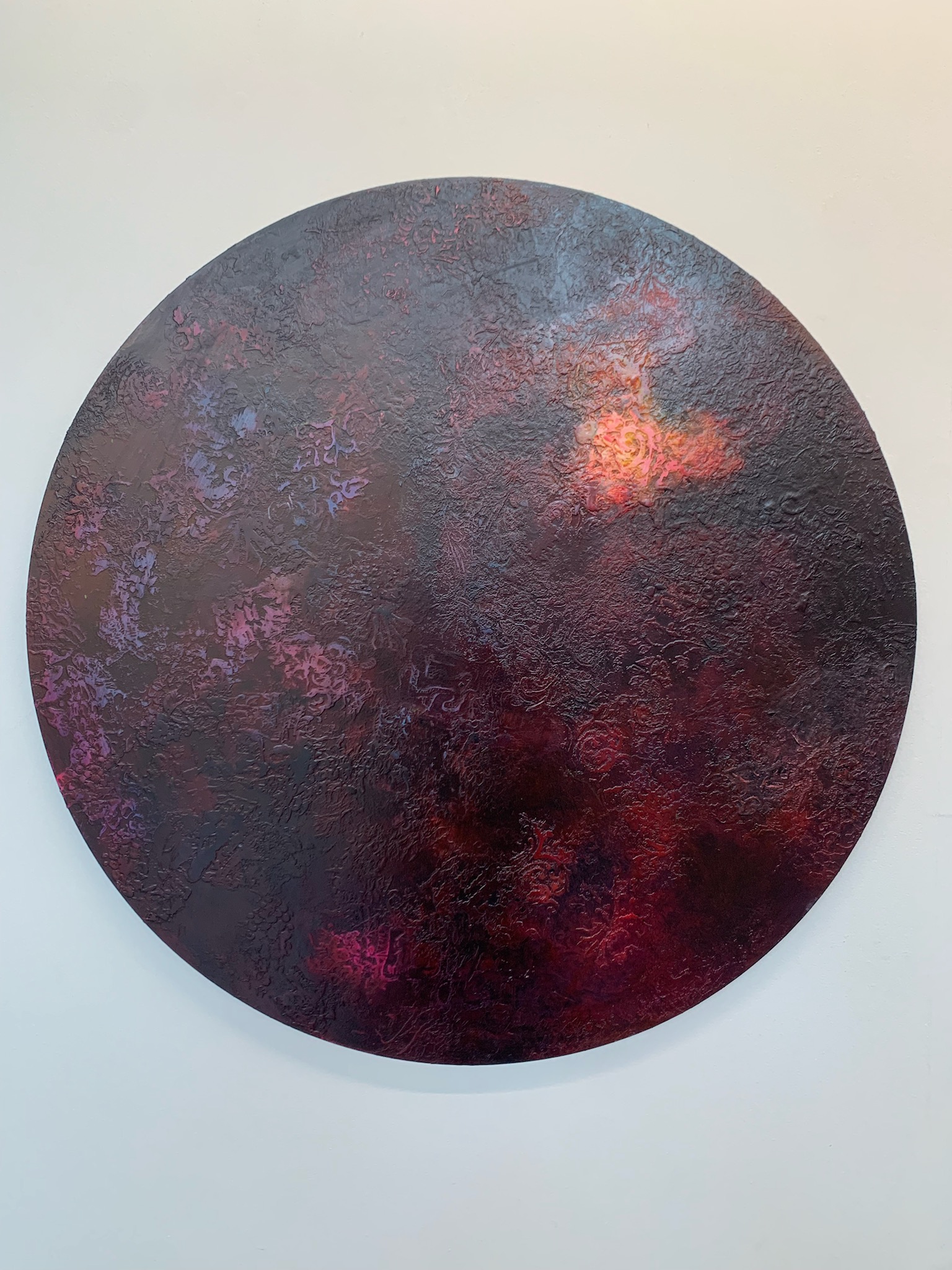 Angela Stewart, Cogitatio 10, 2022, oil on board, 75 x 75cm
