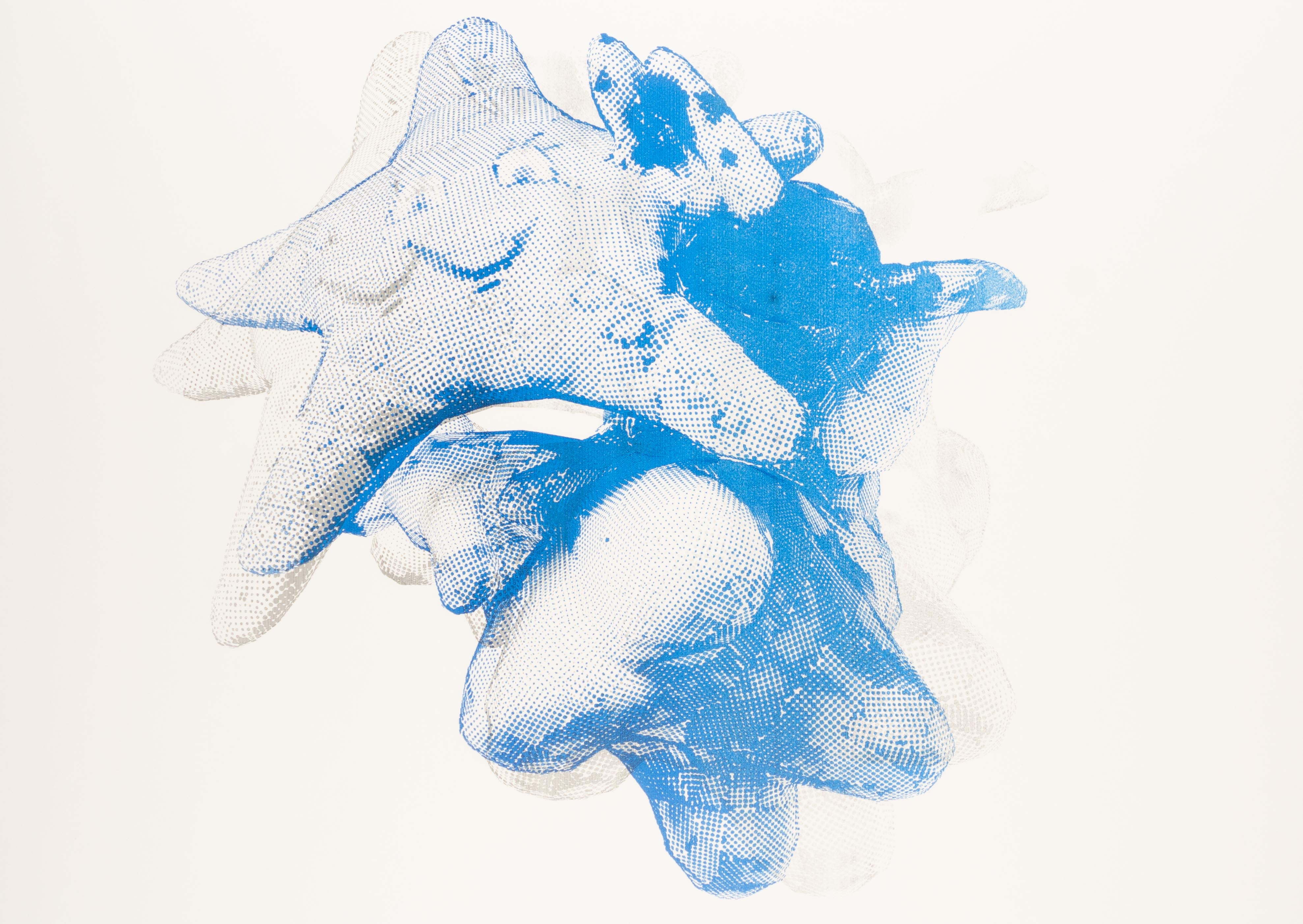 Hiroshi Kobayashi, Double Starry, 2022, pigment marker on paper mounted on canvas, 101.6x 137.2cm