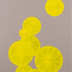 Hiroshi Kobayashi, The Solar System, 2022, oil on linen, 214 x 91cm