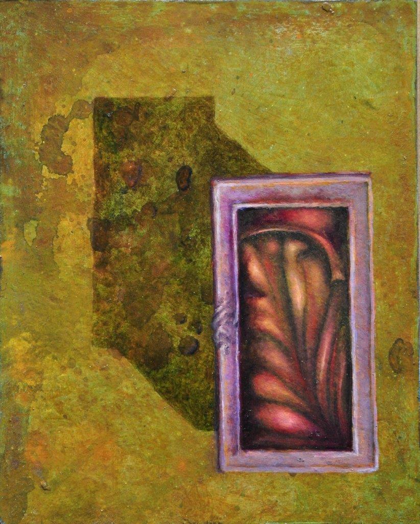 Stuart Elliott, Meatster, 2022, oil on board, 25 x 20cm