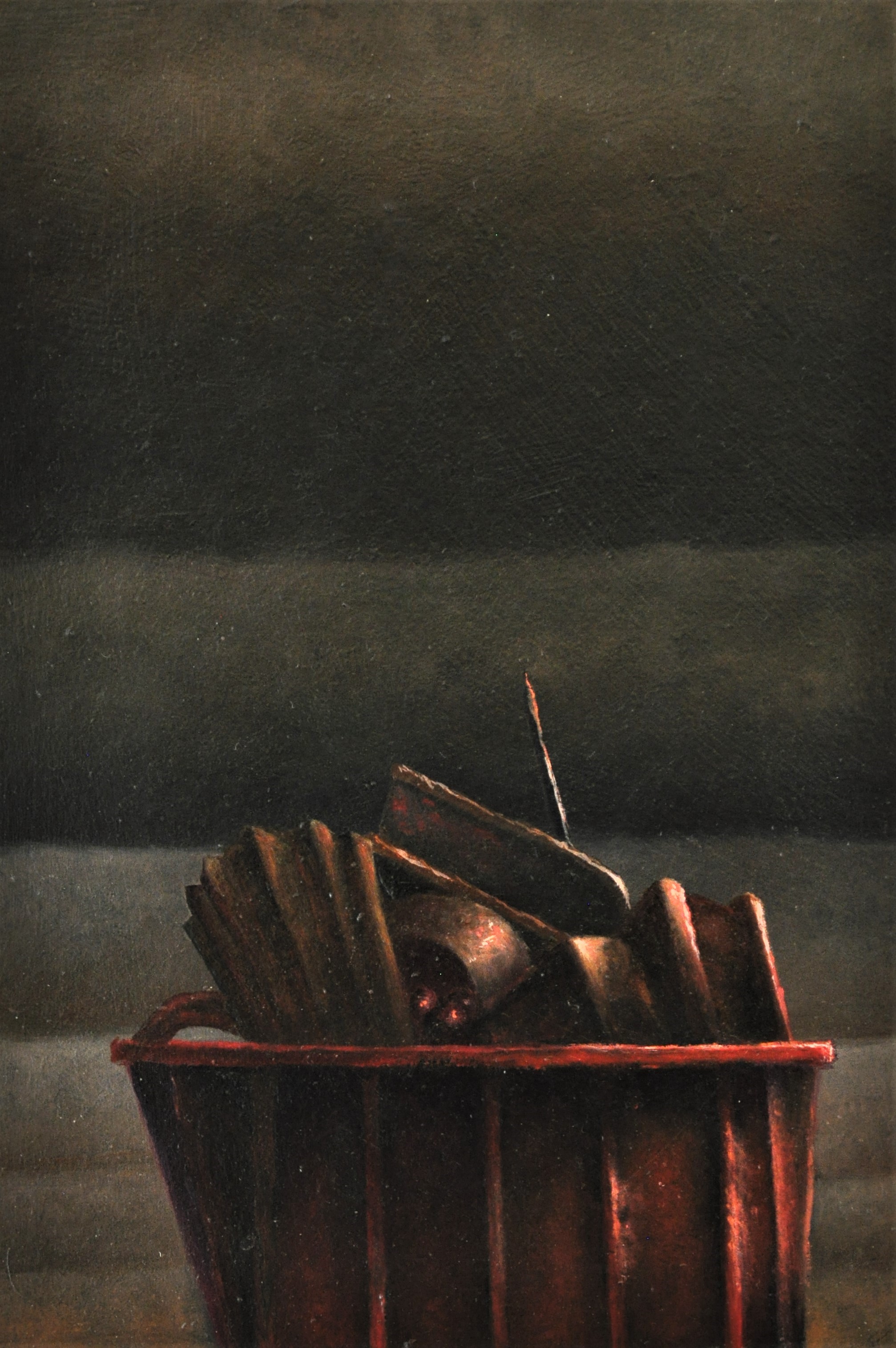 Stuart Elliott, Conster, 2022, oil on board, 27 x 18.3cm