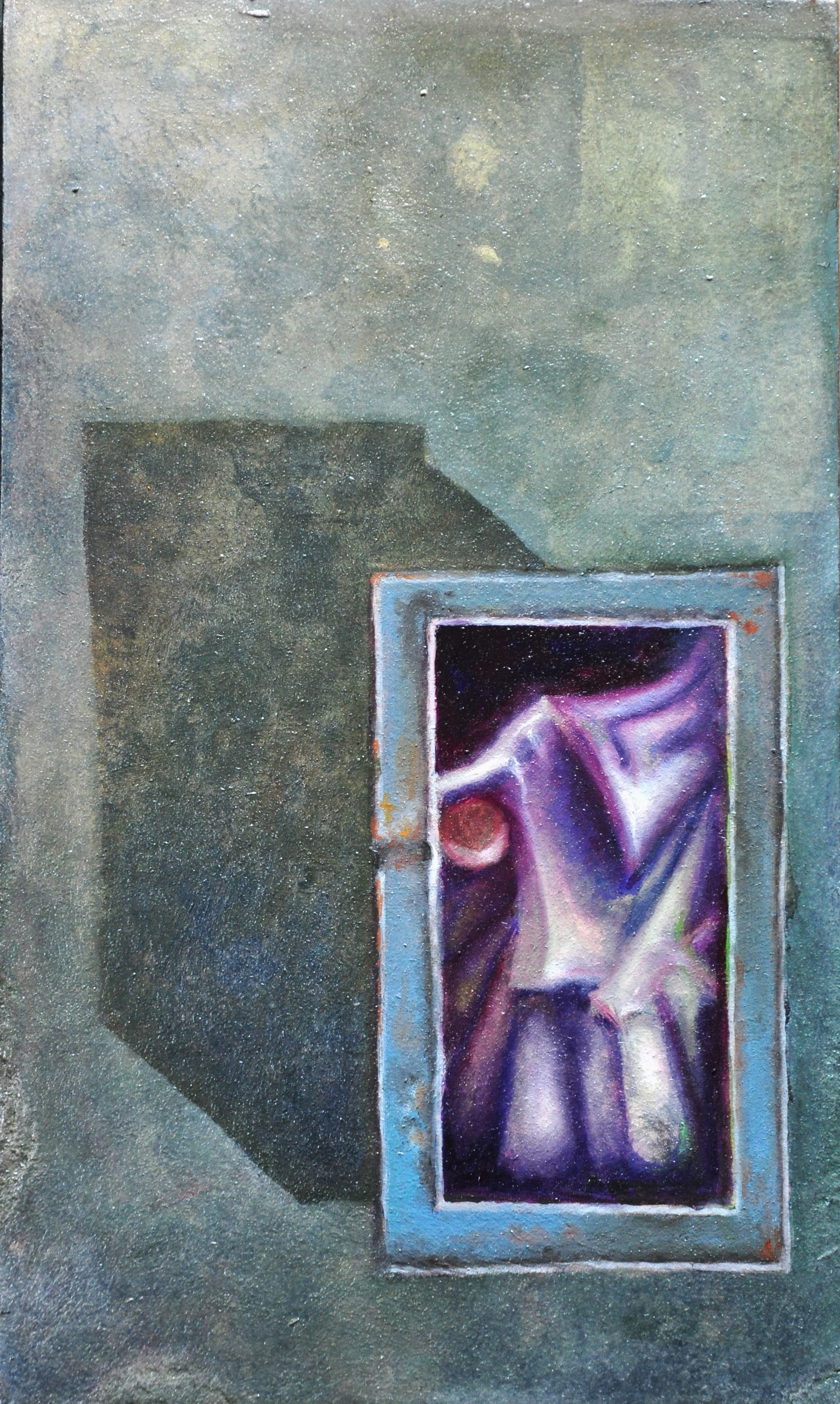 Stuart Elliott, Shirtster, 2022, oil on board, 32 x 19cm