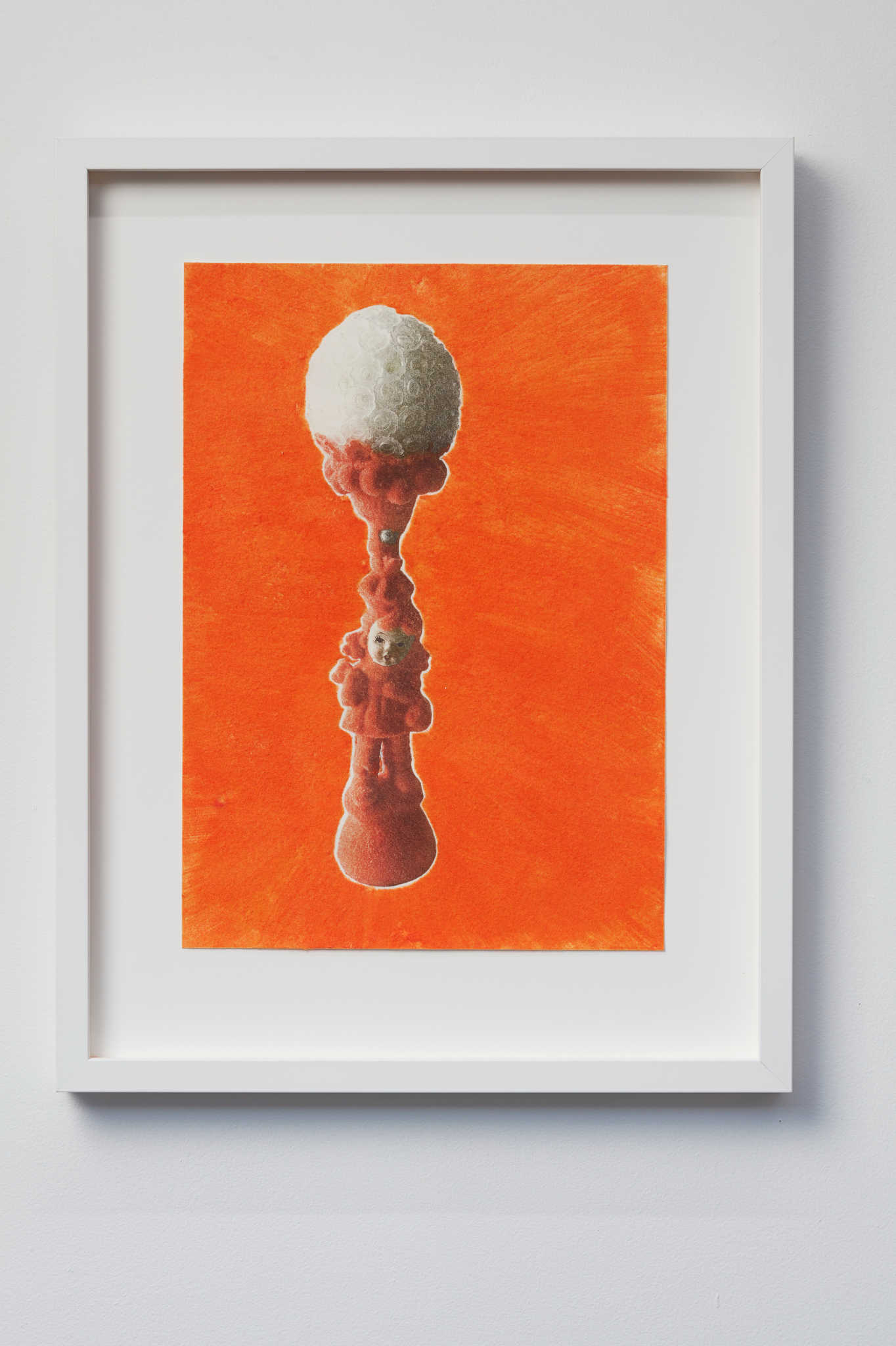 Minaxi May, Little Bo's Peep, 2022, solvent transfer and monofilament fibres on paper, 29.7 x 58.8 x 44.5cm, ed. 4