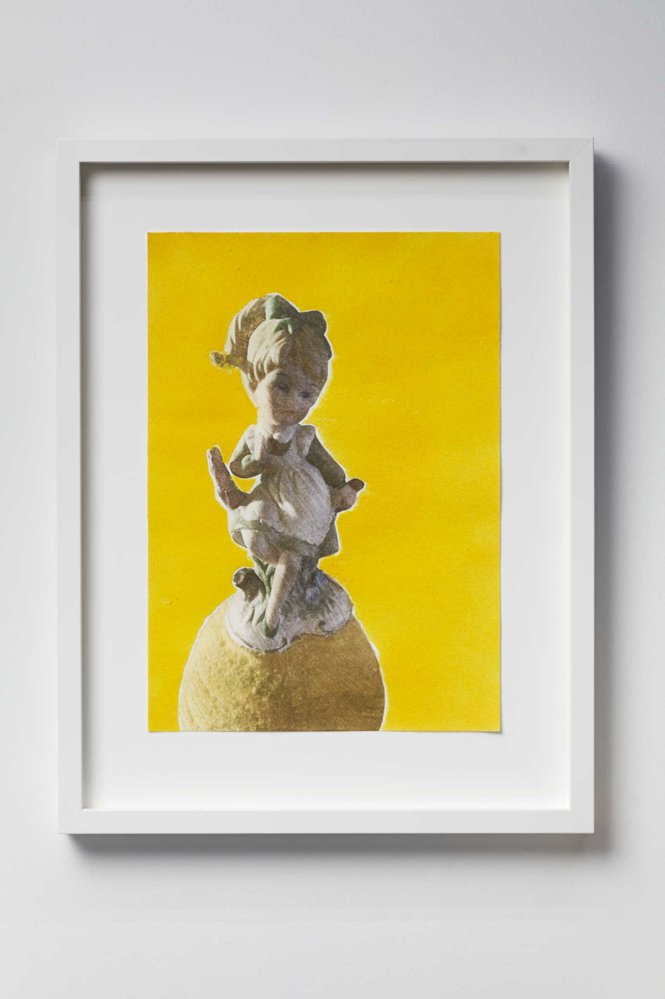 Minaxi May, Top of the Mountain Girl, 2022, solvent transfer and monofilament fibres on paper, 29.7 x 58.8 x 44.5cm, ed. 4