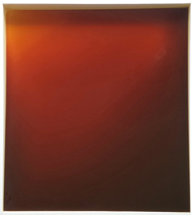 Alex Spremberg, Tilting #11, 2002, enamel and varnish on wood, 37 x 31 x 4cm