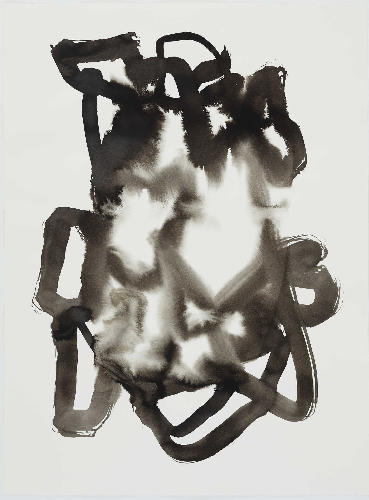 Vanessa Russ, Chasing the Rain 2, 2022, Indian ink on Fabriano paper, 56 x 76cm