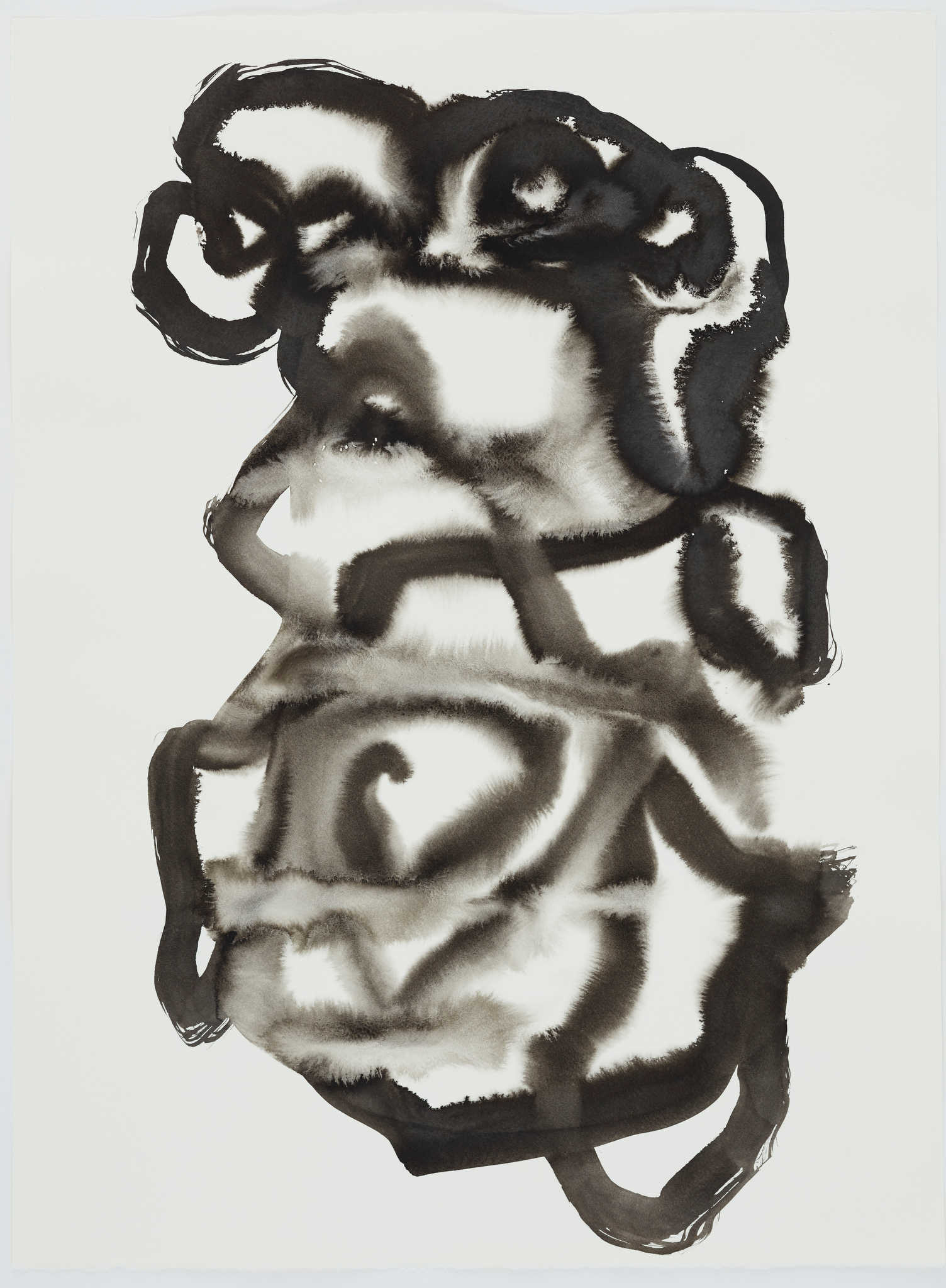 Vanessa Russ, Chasing the Rain 1, 2022, Indian ink on Fabriano paper, 76 x 56cm