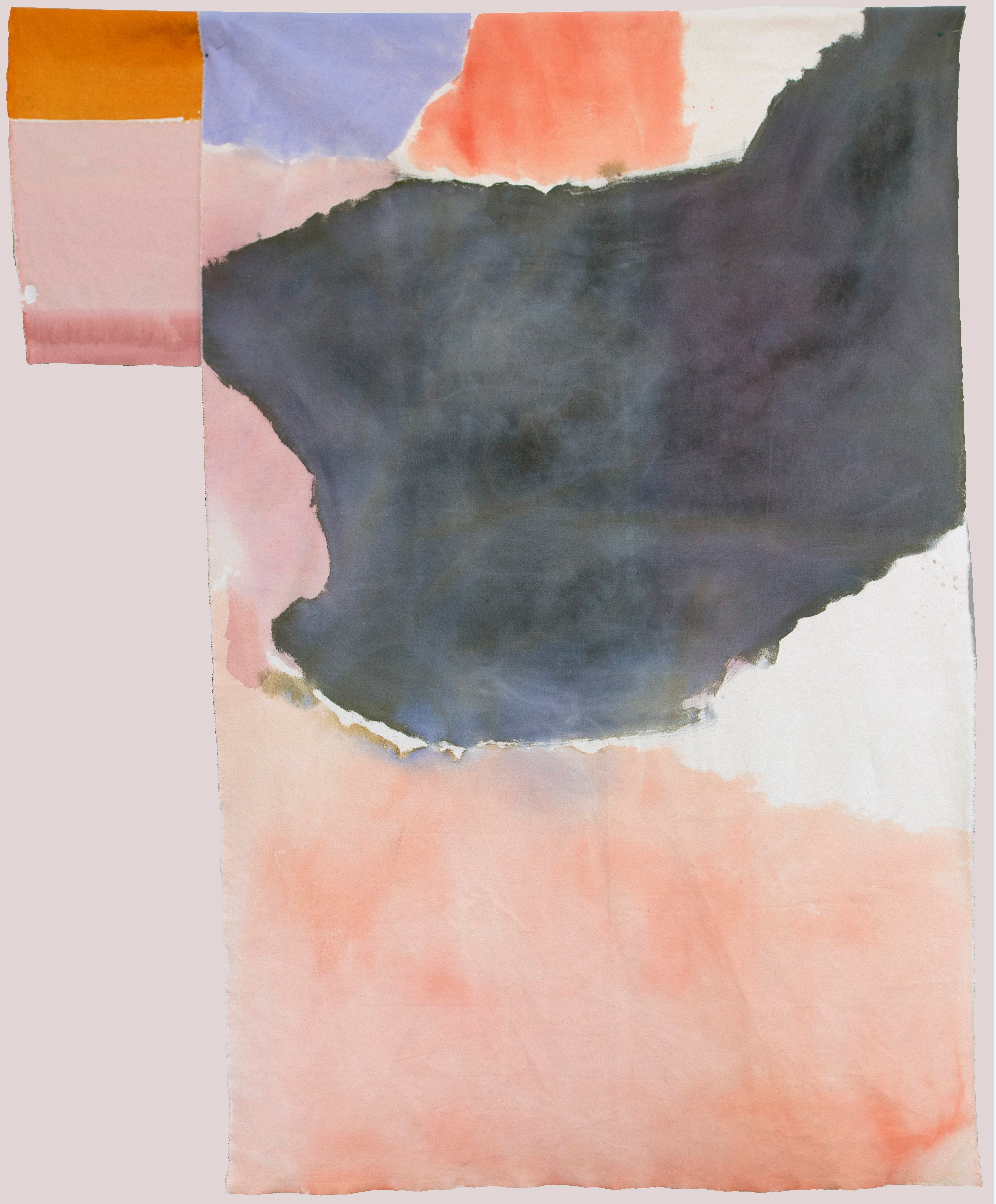 Penny Coss, Turbid, 2022, acrylic and collage on calico on canvas, 172 x 134cm