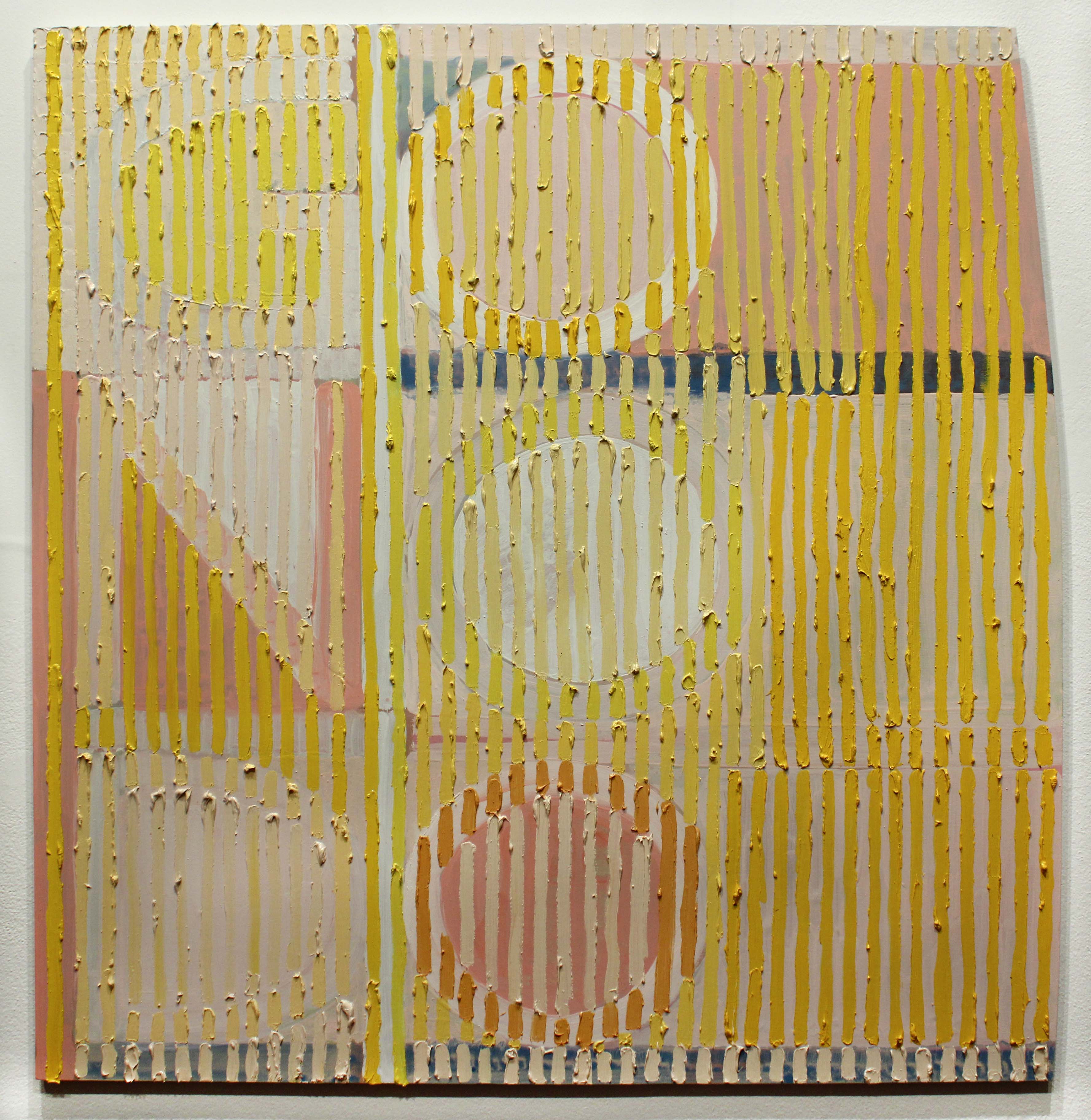 Tom Freeman, Go, No, Do, 2022, oil and acrylic on plywood, 122 x 118cm