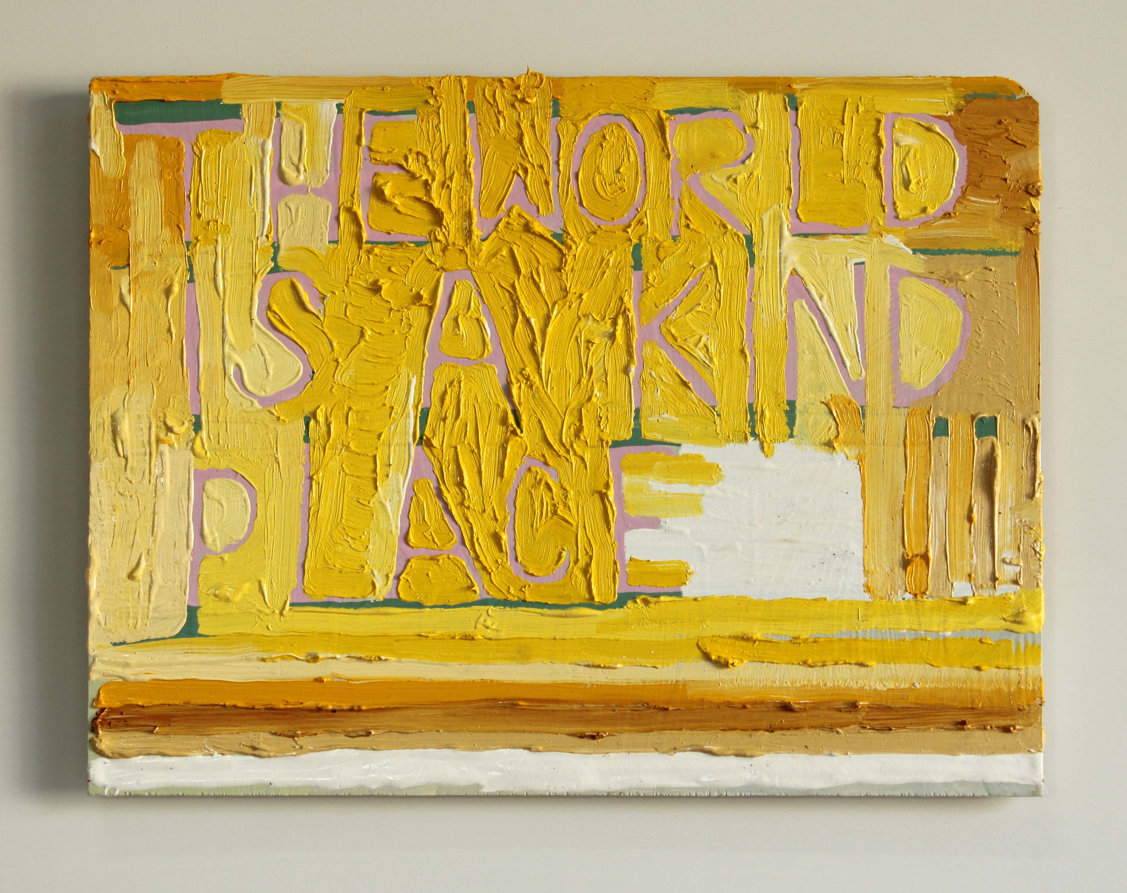 Tom Freeman, The World is a Kind Place, 2022, oil and acrylic on plywood, 30 x 40cm
