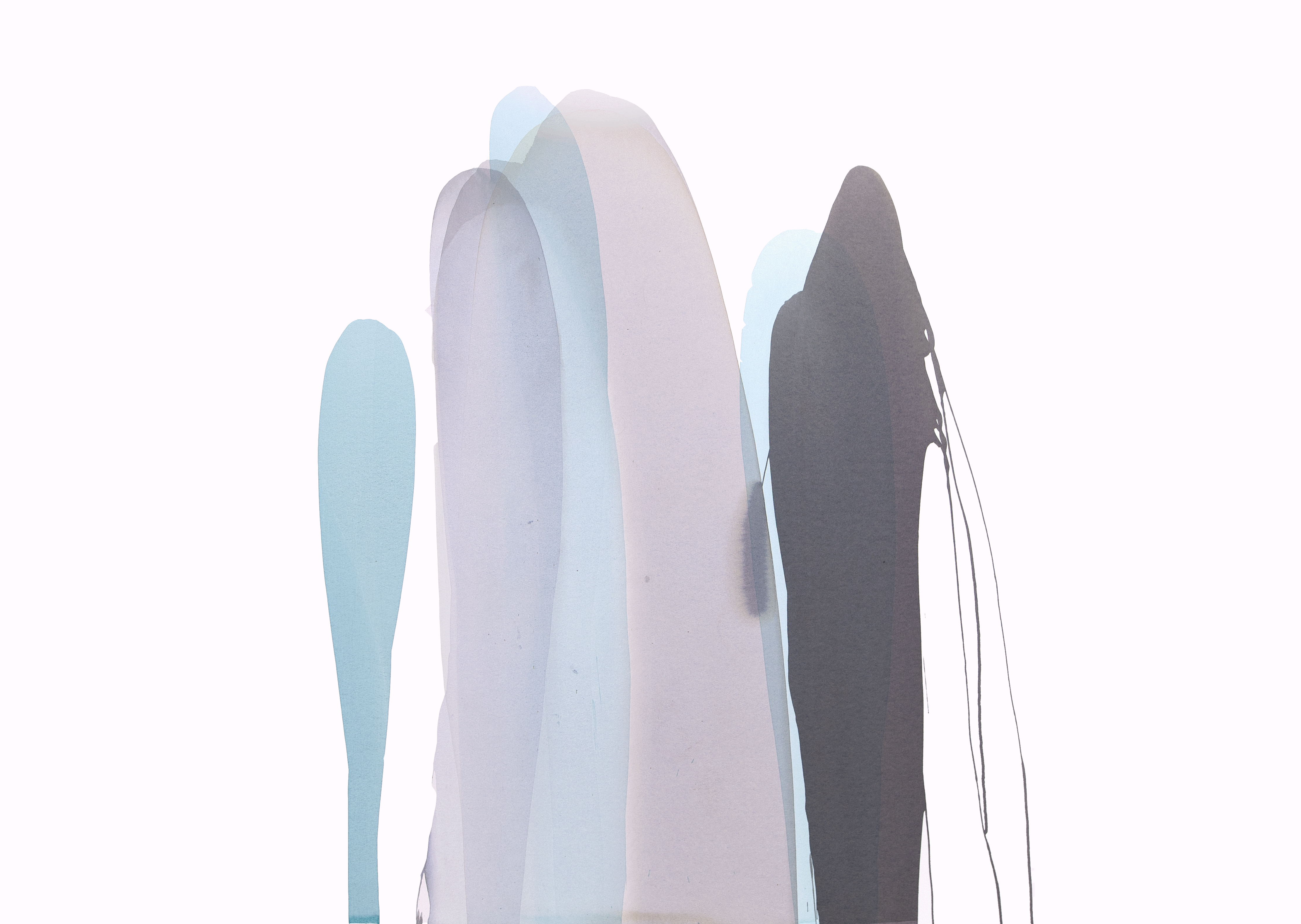 Penny Coss, Weathered  Pattern 2, 2022, acrylic on paper, 104 x 152cm